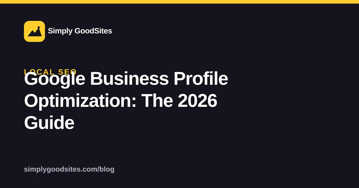 Google Business Profile optimization checklist