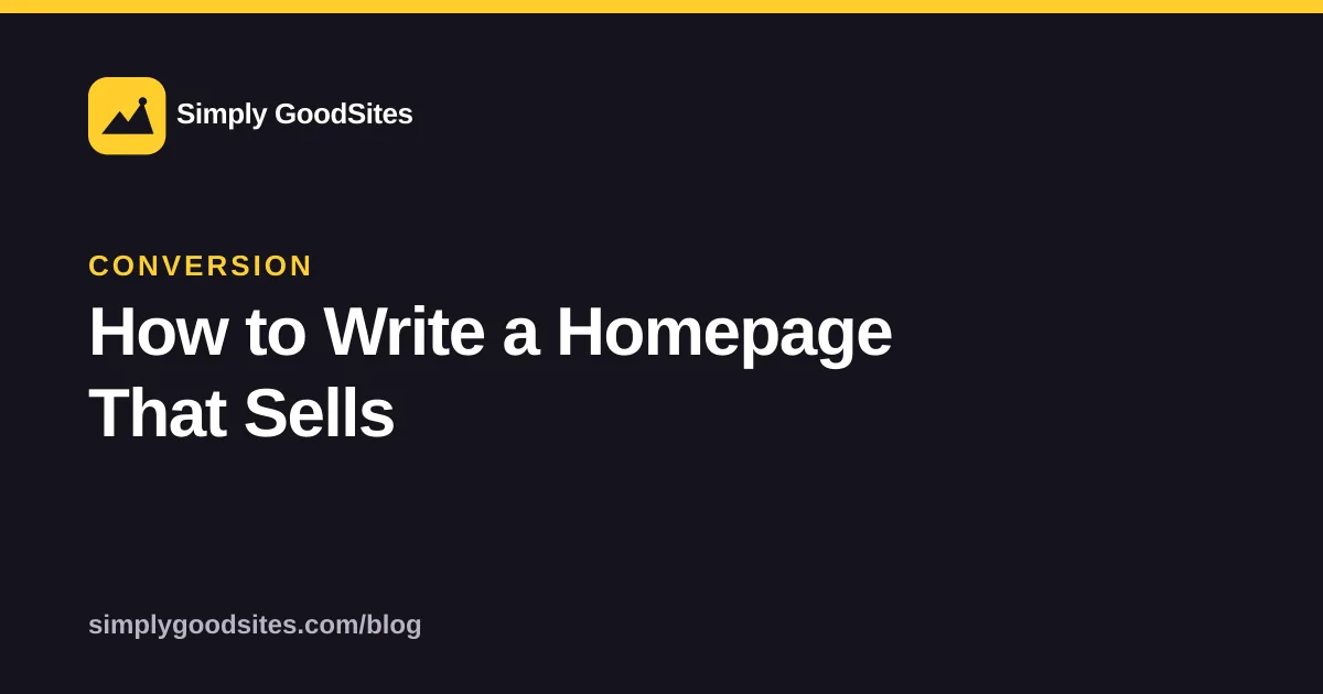 The anatomy of a high-converting homepage