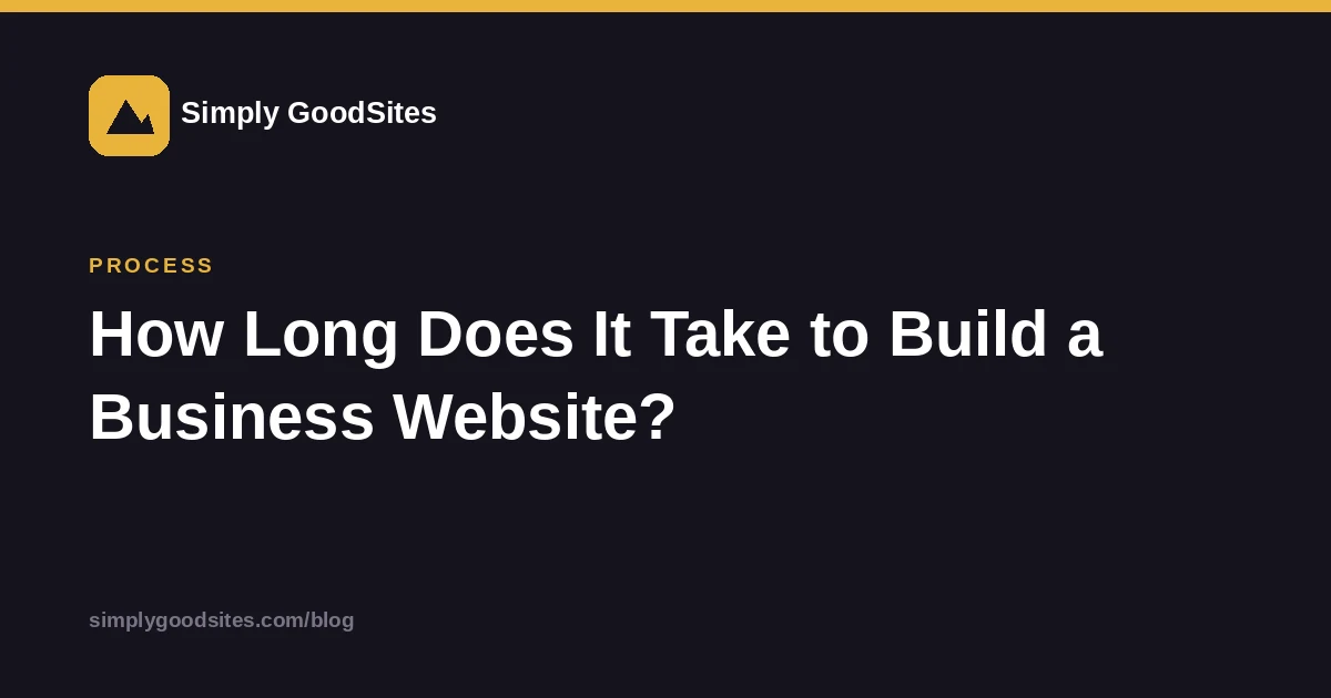 Article card: realistic timelines for building a small business website
