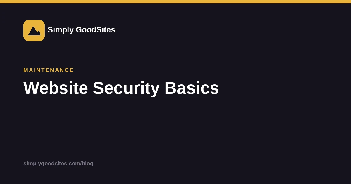 Article card explaining SSL, HTTPS, and website security basics for small businesses